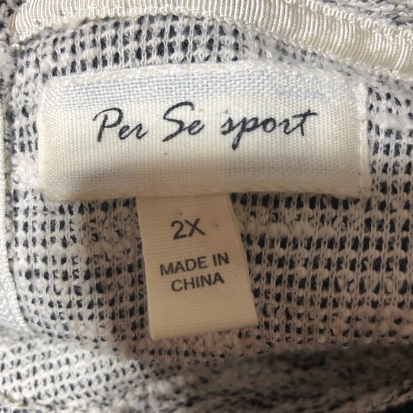 Per Se Sport women’s 2X sweater black and gray. - Picture 5 of 7